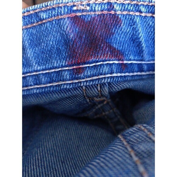 Wrangler Hero Jeans Men's Size 36x32 Blue Denim Stretch Fit Vintage - Picture 9 of 10